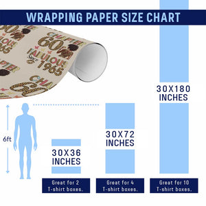Chapter 60 Fabulous Leopard Wrapping Paper Roll Since 1965 60Th Birthday Gift For Women TS02 Print Your Wear