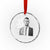 Charlie Kirk Crystal Glass Ornament Free Speech Memorial Tribute TS10 Transparent Glass 3'' Circle Print Your Wear