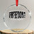 Charlie Kirk Freedom Crystal Glass Ornament A True Patriot Patriotic American TS10 Transparent Glass 3'' Circle Print Your Wear