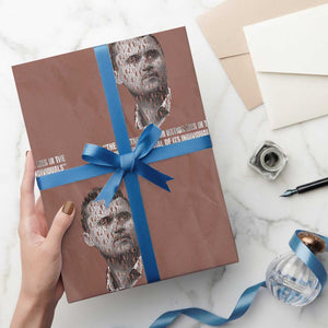 Charlie Kirk Legacy Wrapping Paper Roll Greatness of Our Nation American True Patriot TS02 Mocha Print Your Wear
