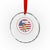 Charlie Kirk Memorial Crystal Glass Ornament Retro American Flag TS10 Transparent Glass 3'' Circle Print Your Wear
