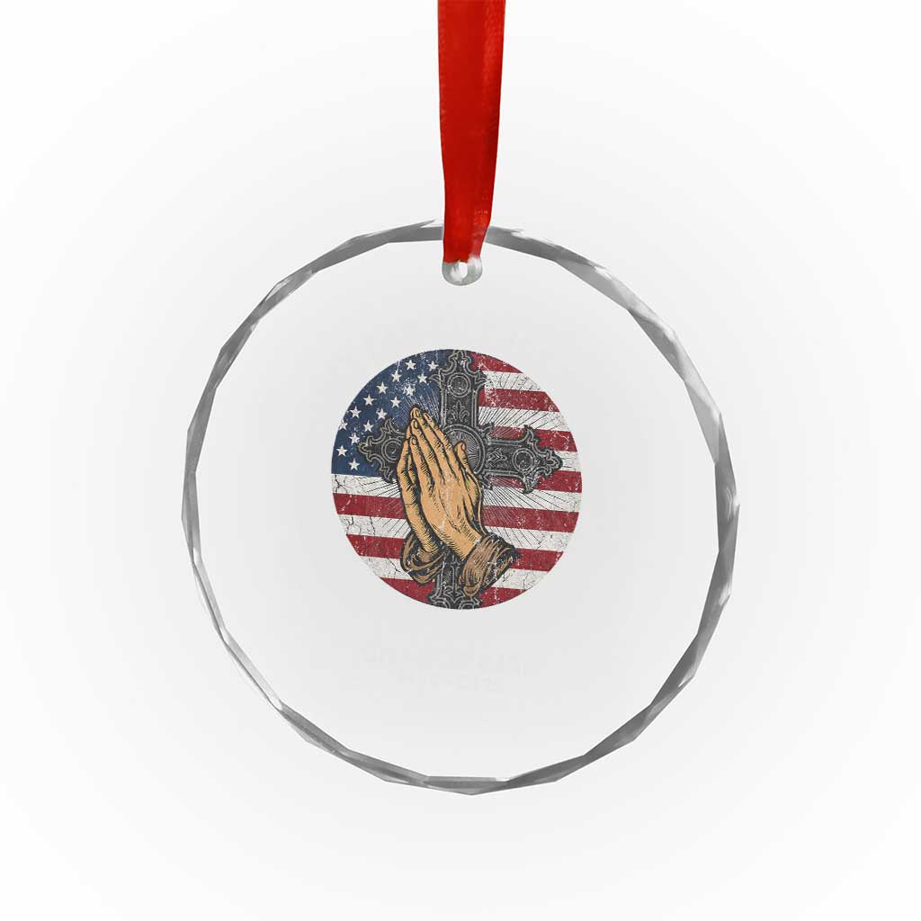 Charlie Kirk Memorial Crystal Glass Ornament They Can Silence One But They Cant Silence Us All TS11 Transparent Glass 3'' Circle Print Your Wear