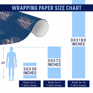 Charlie Kirk Memorial Wrapping Paper Roll Erika Kirk Quote Patriotism Faith Gods Merciful Love TS10 Print Your Wear