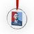 Charlie Kirk Tribute Crystal Glass Ornament Freedom Hope Memorial 1993 2025 TS02 Transparent Glass 3'' Circle Print Your Wear