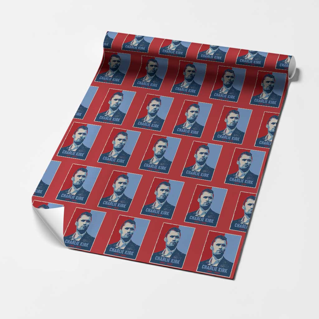 Charlie Kirk Tribute Wrapping Paper Roll Freedom Hope Memorial 1993 2025 TS02 Red Print Your Wear