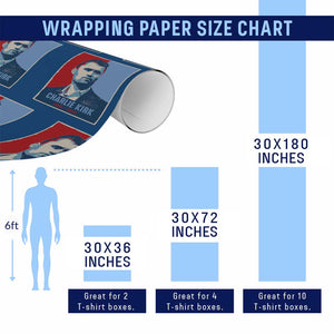 Charlie Kirk Tribute Wrapping Paper Roll Freedom Hope Memorial 1993 2025 TS02 Print Your Wear