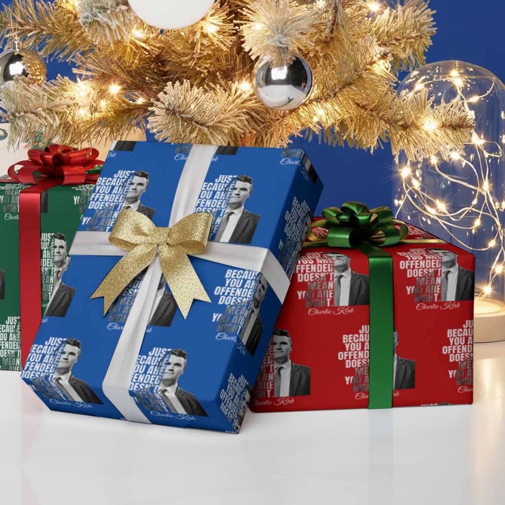 Charlie Kirk Wrapping Paper Roll Free Speech Memorial Tribute TS10 Print Your Wear