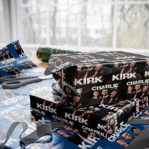 Charlie Kirk Wrapping Paper Roll Freedom Speech A True Patriot Tribute Bootleg TS10 Black Print Your Wear