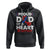 CHD Awareness Hoodie Dad Of A Heart Warrior Congenital Heart Defect Support TS02 Black Printyourwear