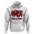 CHD Awareness Hoodie Hope For A Cure Heart Disease CHD Awareness Red Ribbon TS02 White Printyourwear