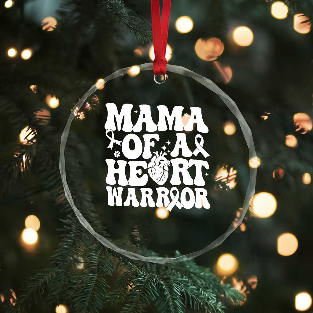 CHD Heart Disease Awareness Crystal Glass Ornament Heart Warrior Mama TS10 Print Your Wear
