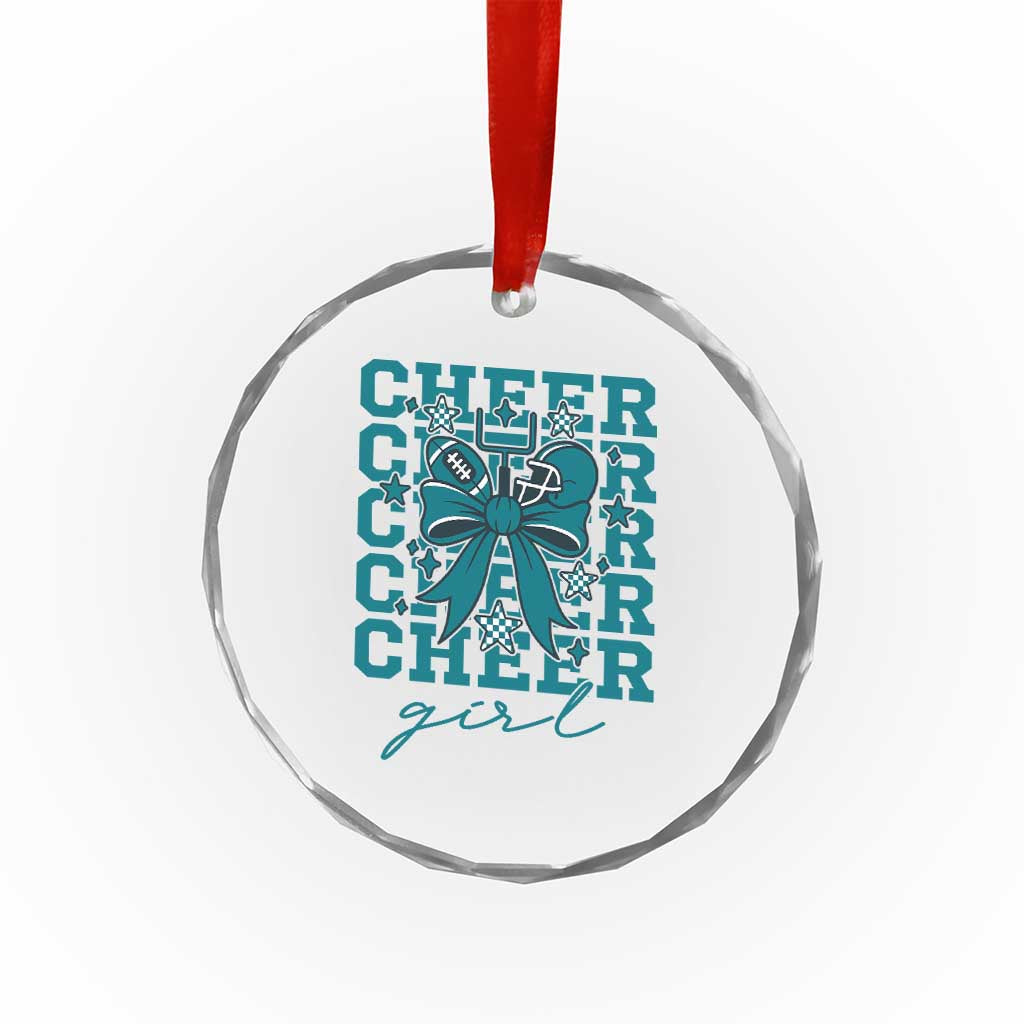 Cheer Girl Football Team Spirit Crystal Glass Ornament Cheerleading Gift TS12 Print Your Wear