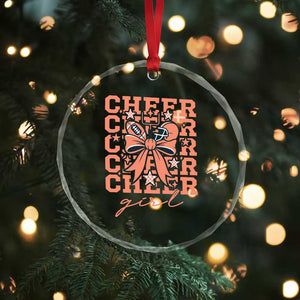 Cheer Girl Football Team Spirit Crystal Glass Ornament Gift For Cheerleader TS12 Print Your Wear