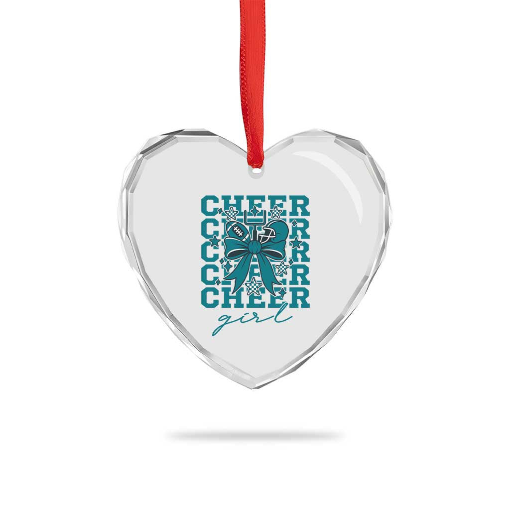 Cheer Girl Football Team Spirit Heart Crystal Glass Ornament Cheerleading Gift TS12 Print Your Wear