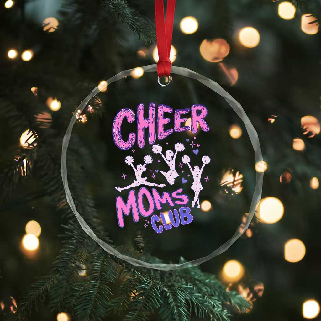 Cheer Moms Club Crystal Glass Ornament Cheerleader Mom Mother’s Day Gift TS14 Print Your Wear