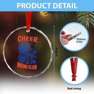 Cheer Moms Club Crystal Glass Ornament Funny Cheerleading Mom Mother’s Day Gift TS14 Print Your Wear