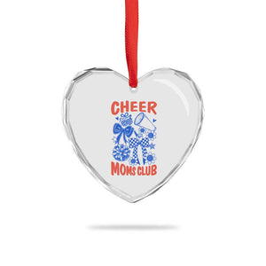 Cheer Moms Club Heart Crystal Glass Ornament Funny Cheerleading Mom Mother’s Day Gift TS14 Print Your Wear