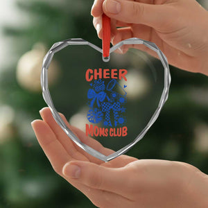 Cheer Moms Club Heart Crystal Glass Ornament Funny Cheerleading Mom Mother’s Day Gift TS14 Print Your Wear