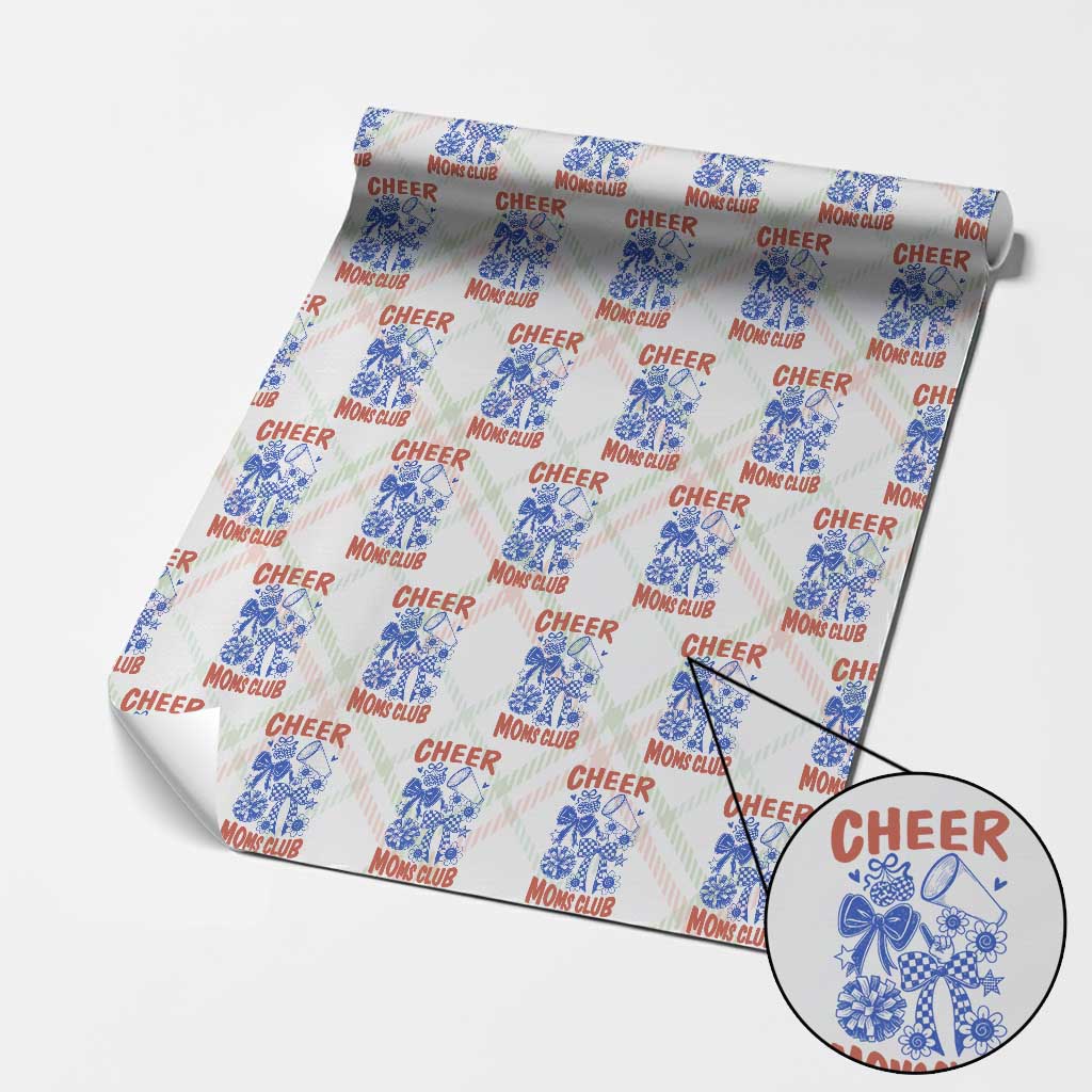 Cheer Moms Club Wrapping Paper Roll Funny Cheerleading Mom Mother’s Day Gift TS14 Christmas Plaid Print Your Wear