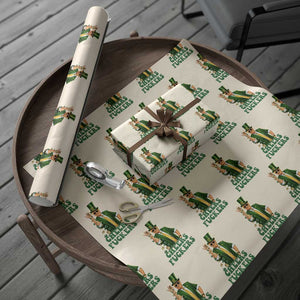 Cheers Fuckers St Patricks Day Wrapping Paper Roll Funny Beer Drinking Trump TS14 Beige Print Your Wear