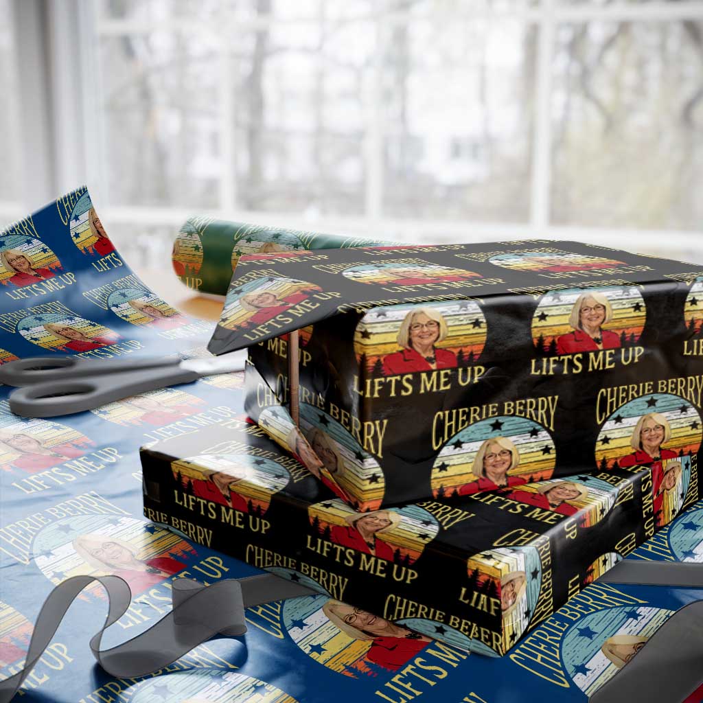 Cherie Berry Lifts Me Up Wrapping Paper Roll Retro Vintage Elevator Tribute Funny NC Meme TS02 Black Print Your Wear
