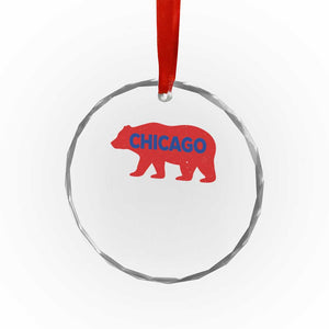 Chicago Baseball Crystal Glass Ornament Vintage Distressed Illinois City Pride Baseball Lover TS10 Print Your Wear