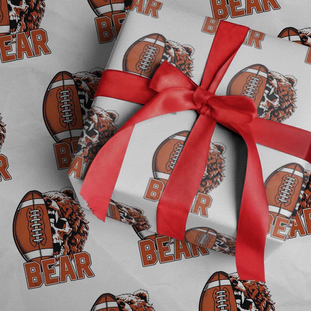 CFB Kings Wrapping Paper Roll Bear Skull Gothic Fan Gift TS12 White Print Your Wear