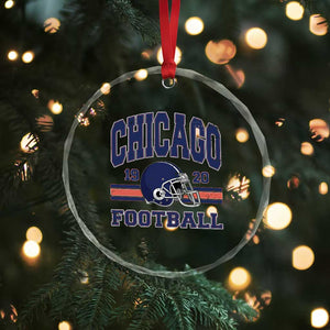 Chicago Football Lover Crystal Glass Ornament Windy City Pride Sports Fan TS02 Print Your Wear