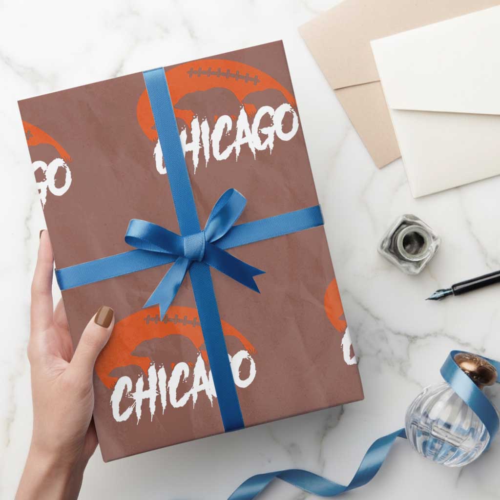 CFB Lover Wrapping Paper Roll Gift For Football Fan TS12 Mocha Print Your Wear