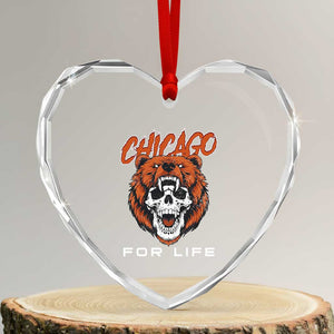 CFB Lover Heart Crystal Glass Ornament Bear Skull Gothic Fan Gift TS12 Transparent Glass 3'' Heart Print Your Wear