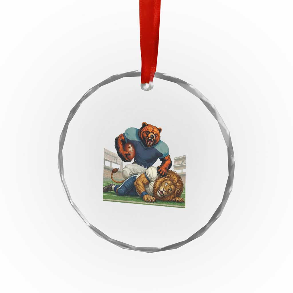 Football Rival Gift Crystal Glass Ornament Fierce Br Defeating Lio TS12 Print Your Wear