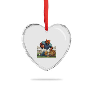 Football Rival Gift Heart Crystal Glass Ornament Fierce Br Defeating Lio TS12 Print Your Wear