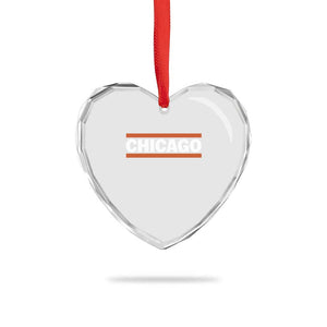 Chicago Heart Crystal Glass Ornament Classic Retro City Illinois IL Lake Michigan Midwest Pride TS11 Print Your Wear