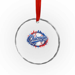 Chicago Pride Dripping Baseball Graphic Crystal Glass Ornament TS10 Print Your Wear