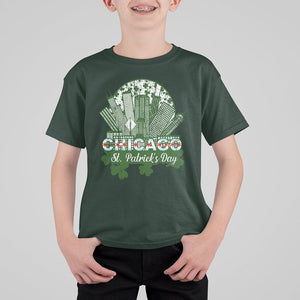 Chicago St Patrick's Day T Shirt For Kid South Side Irish American Pride TS02 Dark Forest Green Printyourwear