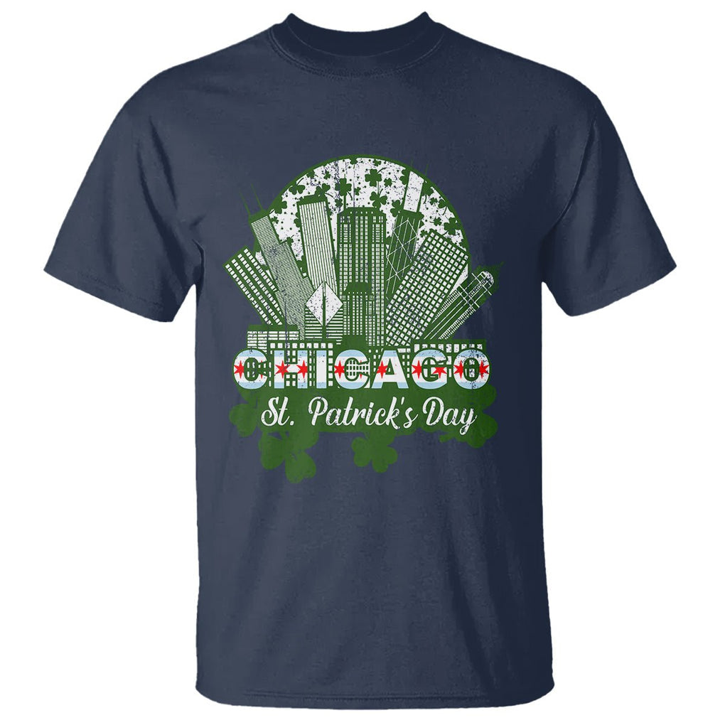 Chicago St Patrick's Day T Shirt South Side Irish American Pride TS02 Navy Printyourwear