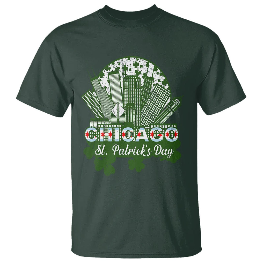 Chicago St Patrick's Day T Shirt South Side Irish American Pride TS02 Dark Forest Green Printyourwear