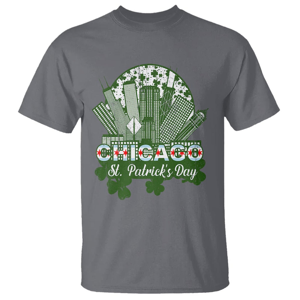 Chicago St Patrick's Day T Shirt South Side Irish American Pride TS02 Charcoal Printyourwear
