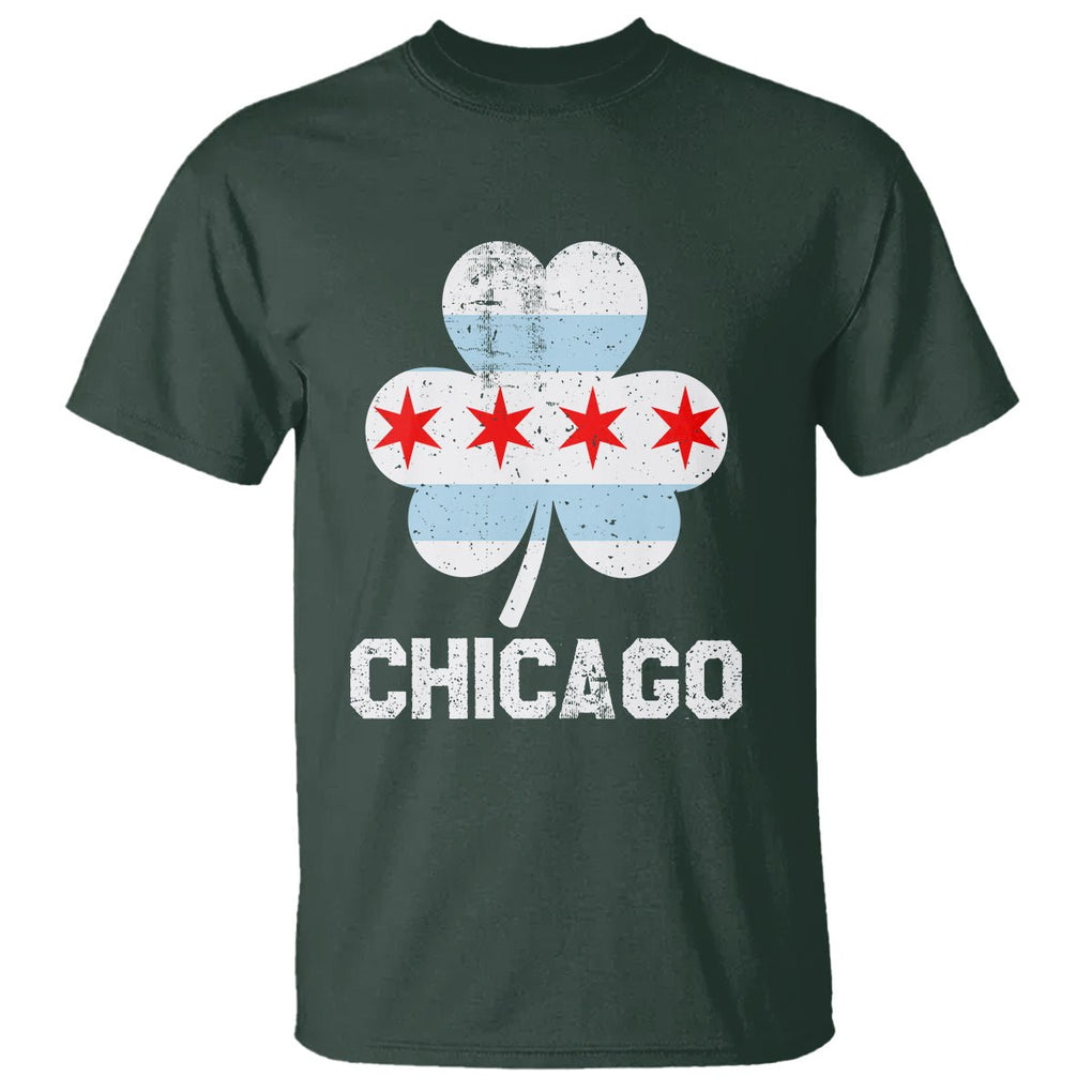 Chicago St Patrick's Day T Shirt South Side Irish Pride Shamrock TS02 Dark Forest Green Printyourwear