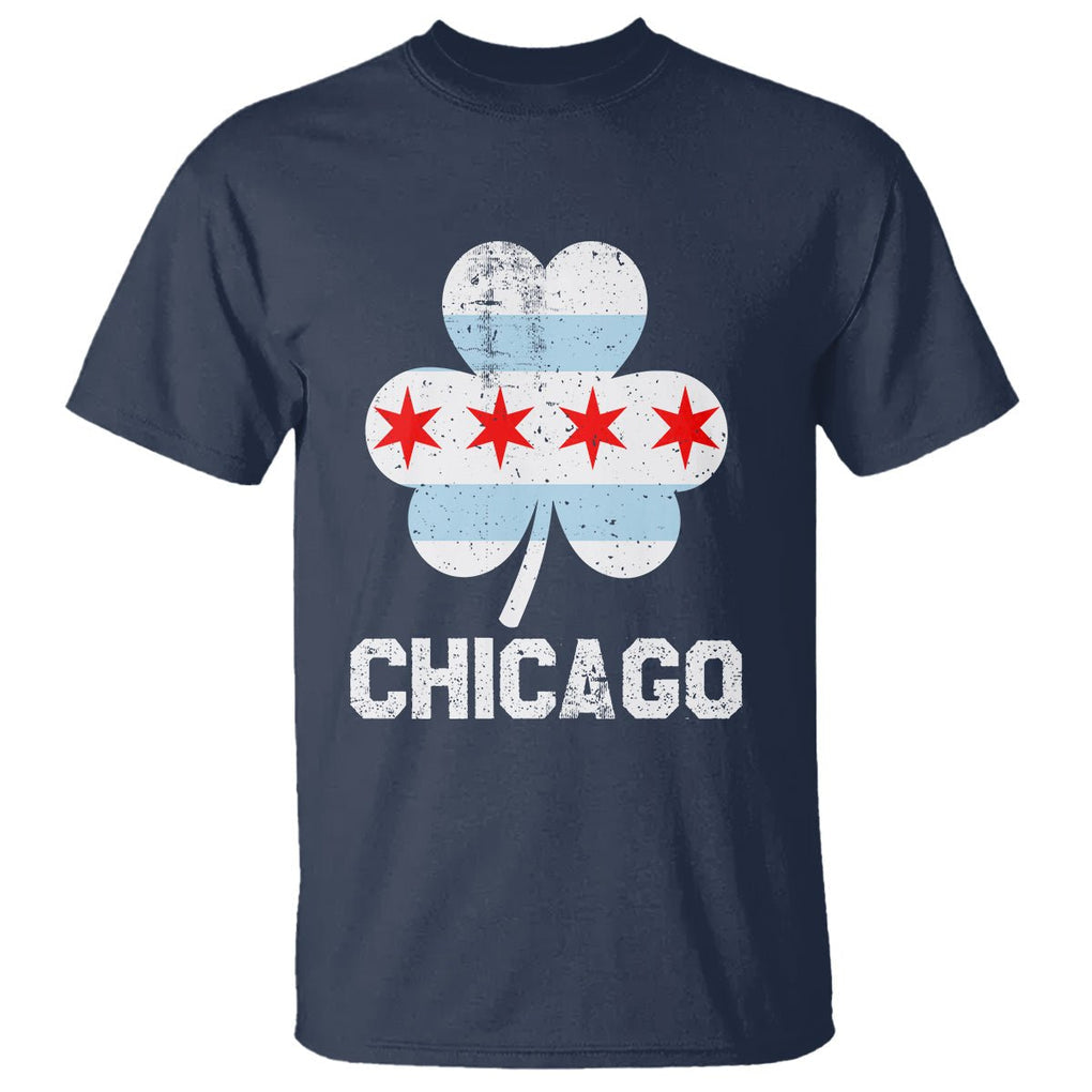 Chicago St Patrick's Day T Shirt South Side Irish Pride Shamrock TS02 Navy Printyourwear