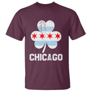Chicago St Patrick's Day T Shirt South Side Irish Pride Shamrock TS02 Maroon Printyourwear