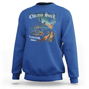 Chicano Soul Lowrider Oldies Mexican Cholo Sweatshirt TS09 Royal Blue Printyourwear