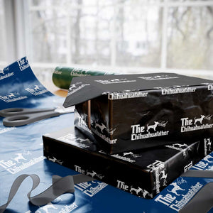 Chihuahua Dad Wrapping Paper Roll Fathers Day Gifts For Dog Lovers TS10 Black Print Your Wear