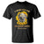 Childhood Cancer Awareness T Shirt Flowers Elephant I Wear Gold For TS02 Black Printyourwear