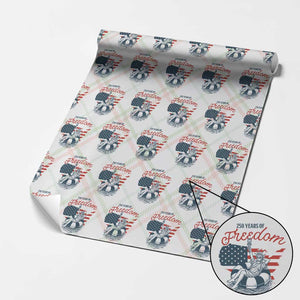 Chill The Fourth Out Wrapping Paper Roll Funny Statue of Liberty 4th of July