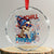 Chill the Fourth Out Skeleton Crystal Glass Ornament Funny Patriotic 4th of July Fireworks Party TS02 Transparent Glass 3'' Circle Print Your Wear