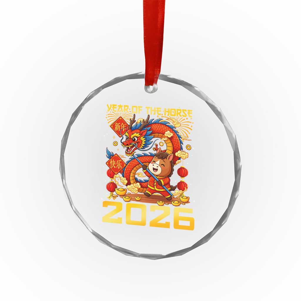 Chinese New Year 2026 Crystal Glass Ornament LYE Year of The Horse TS10 Print Your Wear