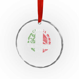 Chinga La Migra Crystal Glass Ornament Immigration Rights Anti Fascism Protest TS14 Print Your Wear