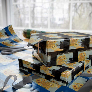 Chinga la Migra Wrapping Paper Roll Subtle FDT Black Cat Meme Van Gogh Art TS10 Black Print Your Wear