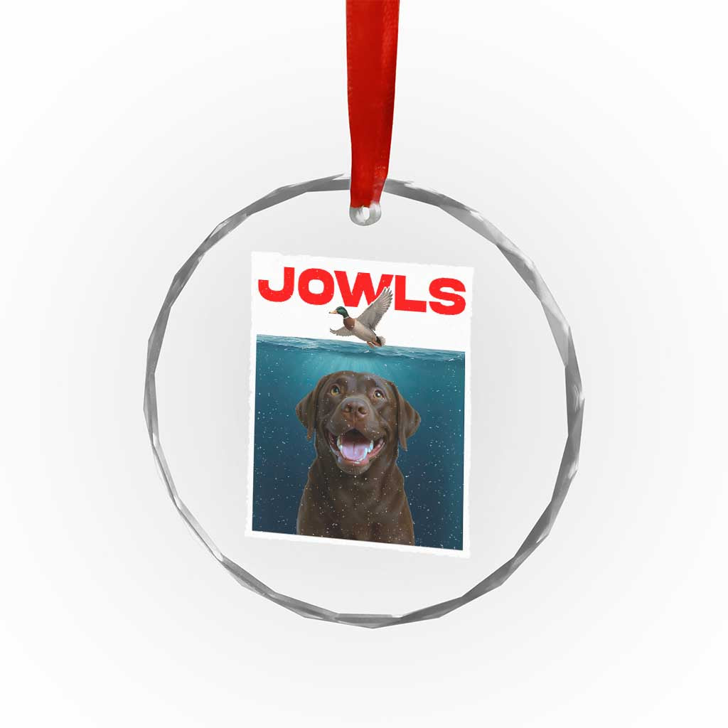 Chocolate Labrador Retriever Crystal Glass Ornament Funny Jowls Horror Dog Poster TS12 Print Your Wear